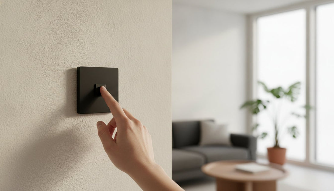 Smart Home Schalter schwarz matt: Batterielose Freiheit